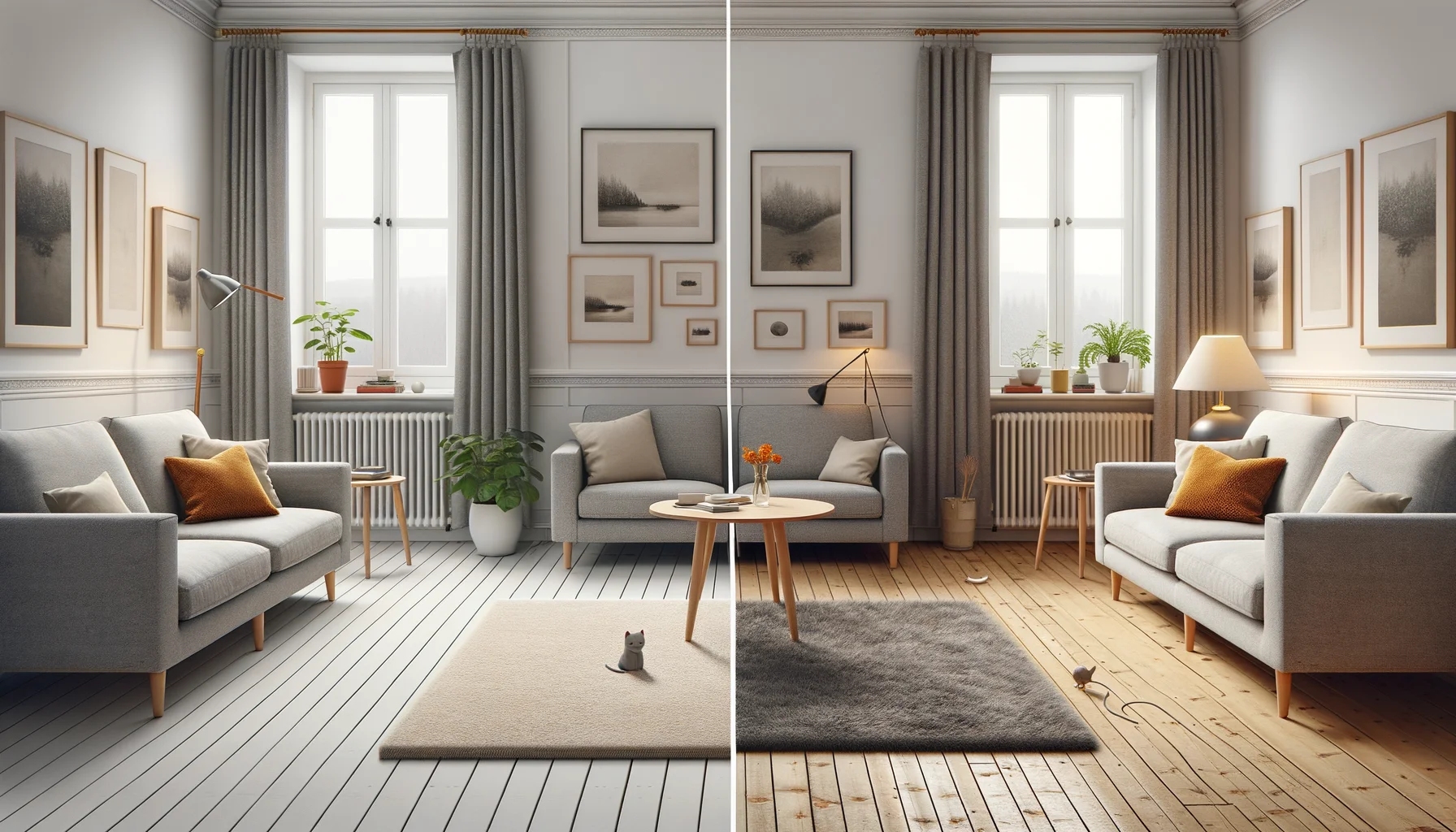 Rätt kontra fel placering av ryamatta – storleken och placeringen gör hela skillnaden